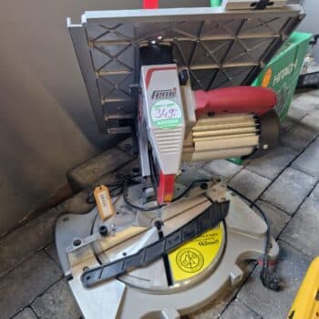 Femi 733 Afkortzaag/verstekzaagmachine met boventafel 1300W - 230V - BuitenKansje! - Afbeelding 3