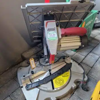 Femi 733 Afkortzaag/verstekzaagmachine met boventafel 1300W - 230V - BuitenKansje! - Afbeelding 3