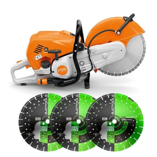 STIHL TS 710i doorslijper + Kobalt vrije Constructie bladen 350mm STIHL TS 710i doorslijper + Kobalt vrije Constructie bladen 350mm