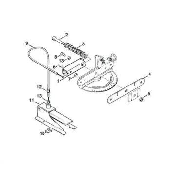 STIHL Voetspanner t.b.v. USG en HOS kettingslijpmachine - Afbeelding 4