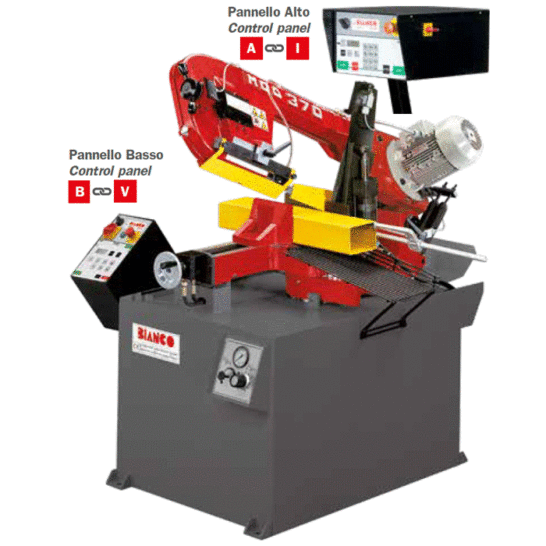 Bianco 370 SAE 60° Bandzaagmachine semi-automatisch 370 mm 0.9-1.5kW 400V