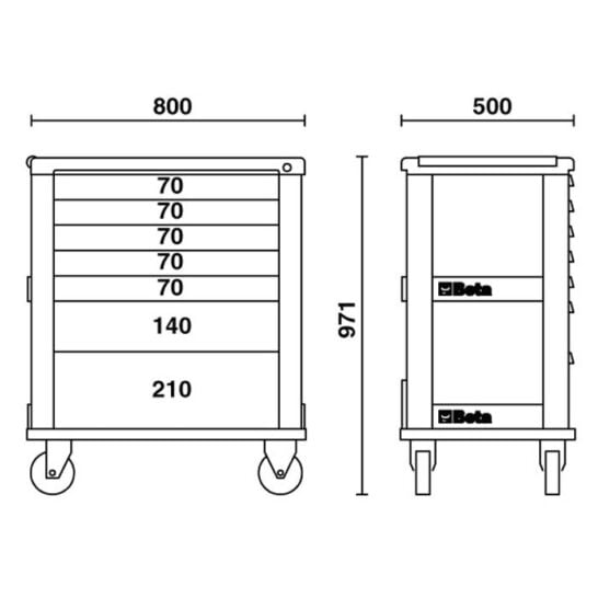 Beta C39 7 Gereedschapswagen afb3