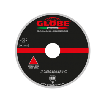 Globe G0123 Afbraamschijf - verzonken center - 125 x 6.5 x 22.2mm - A24-30-36-R - ijzer & staal - 25 stuks