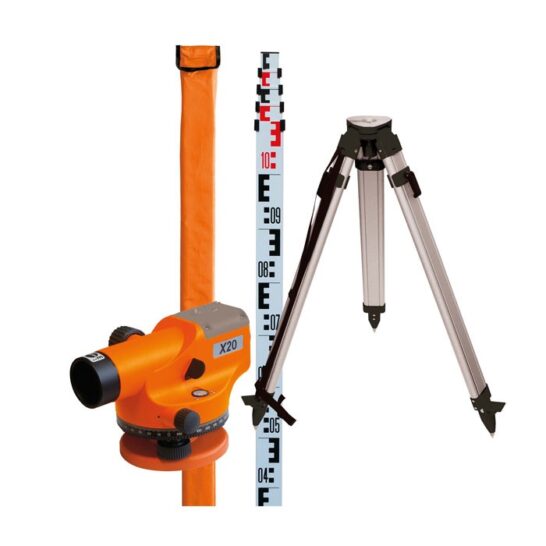 Nedo X20 Waterpasinstrument 20-voudig - Set Nedo X20 Waterpasinstrument 20-voudig - Set