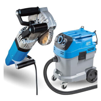 BYCON AVC38-HEPA Bouwstofzuiger 1350W Actieset met Baier BDN466/6 Sleuvenzaag en DiStar Diamantschijven - Afbeelding 7