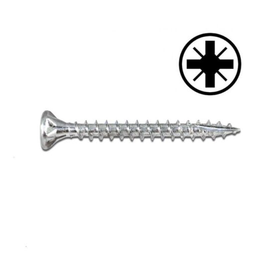 Wofix Spaanplaatschroef PZ1 Verzinkt Voldraad Fijn - 3.0 x 40 mm - 9.600 stuks