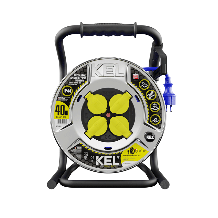 Plastrol 3×2.5mm² Kabelhaspel PUR 230V IP44 40M