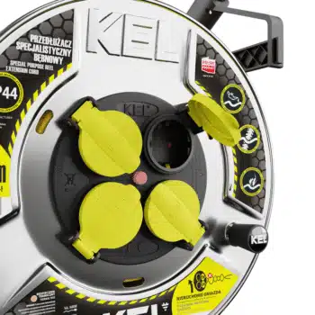 Plastrol 3x2.5mm² Neopreen Kabelhaspel 230V IP44 25M - Afbeelding 3