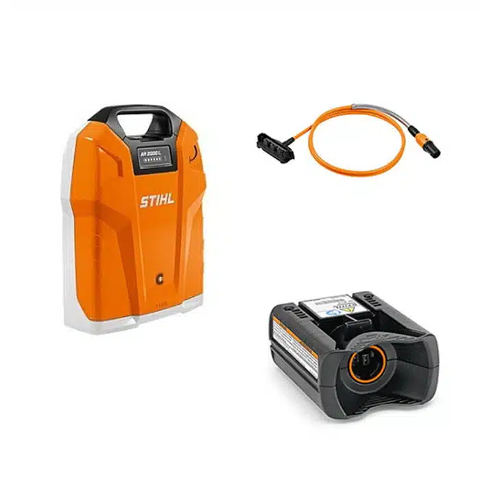 STIHL Set AR 2000 L Ruggedragen accu met aansluitkabel AR L en adapter AP