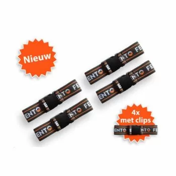 Fento Set elastieken met clip voor Fento Kniebeschermer 400 en 400 Pro