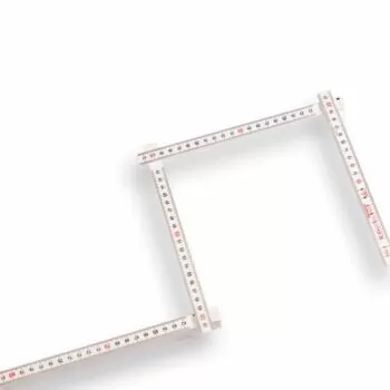 Hultafors Duimstok 200 cm glasfiber wit 10-delig - Afbeelding 3