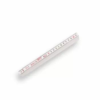 Hultafors Duimstok 200 cm glasfiber wit 10-delig