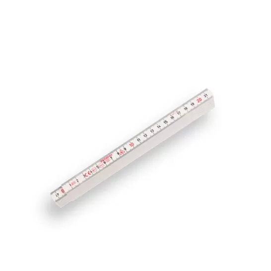 Hultafors Duimstok 200 cm glasfiber wit 10-delig