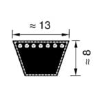 Optibelt-Klassieke-13x1750Li-A69-V-snaar2