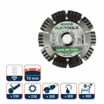 BJC Tools TURBO Diamantzaagblad universeel - 125 mm