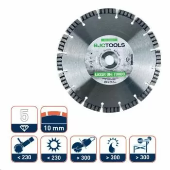 BJC Tools TURBO Diamantzaagblad universeel - 230 mm