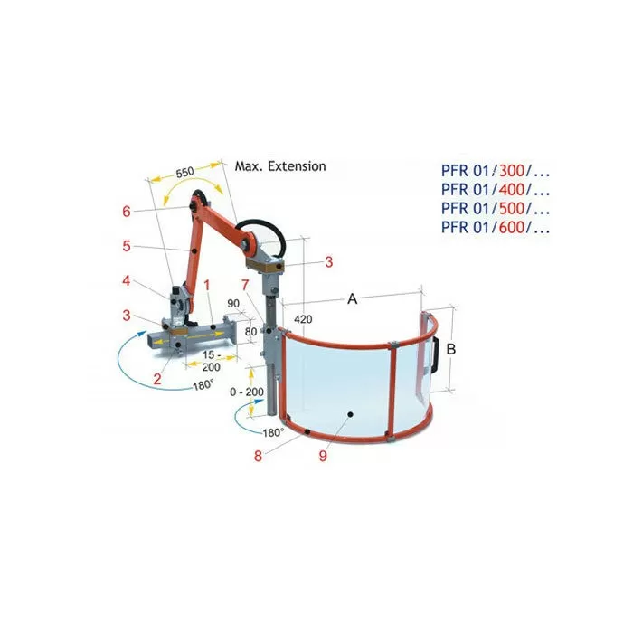 TechnoPiu PFR 01 Beschermkap t.b.v. Freesbank 