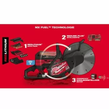 MX FUEL™ MXF COS350-601 Accu betonslijper 350 mm  - Afbeelding 7