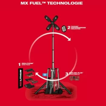MX FUEL™ TL-601 Accu Torenlamp / Bouwlamp - Afbeelding 3