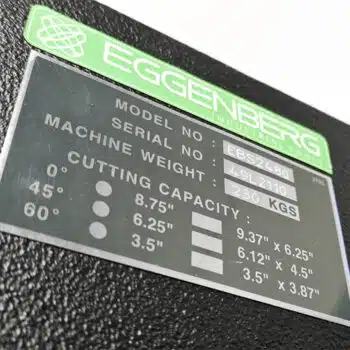 Eggenberg EBS2480 + IBS75 Bundel – Bandzaagmachine & Bandschuurmachine 400V – Incl. 3 Lintzagen & 2 Schuurbanden - Afbeelding 19