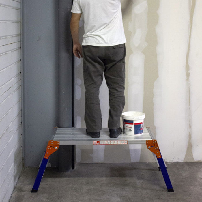Inklapbaar Aluminium Werkplatform Tot 362 Kg – Verstelbare Ladder En Platformladder Met Veiligheidssloten 2