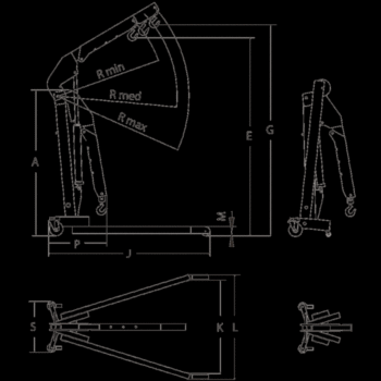 Chicago Pneumatic CP83100 Werkplaatskraan - 1 t - Afbeelding 4