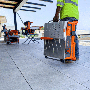 IQ Power Tools IQ228 Cyclone Tegelzaagmachine ACTIESET + 2x Diamantzaagblad 180mm + Verstekbevestiging - 2000W - Afbeelding 4