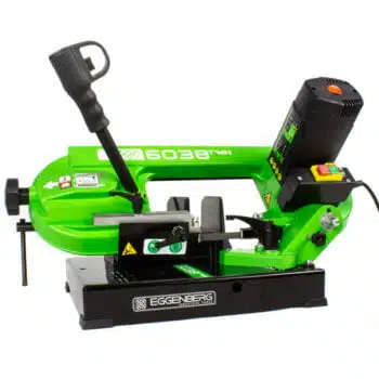 Eggenberg 6038TWIN Draagbare Bandzaagmachine metaal 105 mm 850W + 2x GRATIS lintzagen & 100A Mini inverter - Afbeelding 9