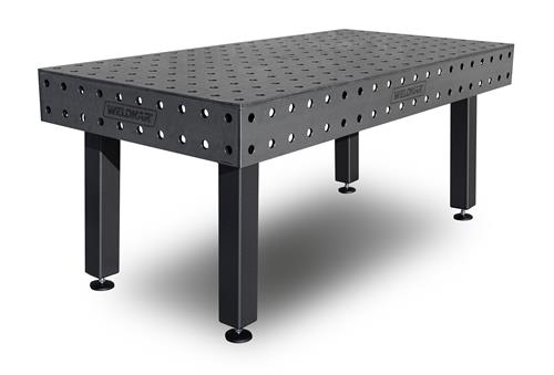 Lastafel Weldkar Ø28 2000x1000x15mm - Vast