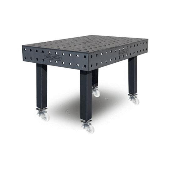 Weldkar Lastafel Ø28 1500x1000x15mm - Verrijdbaar