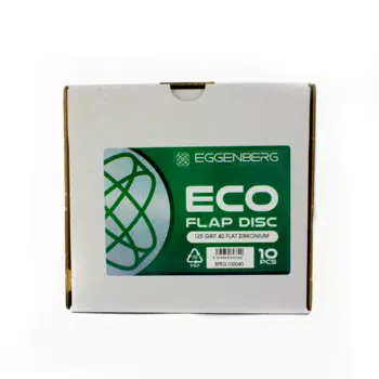Eggenberg ECO Lamellenschijf Vlak Zirkonium 125mm INOX/Staal - K40/60/80 - Afbeelding 4