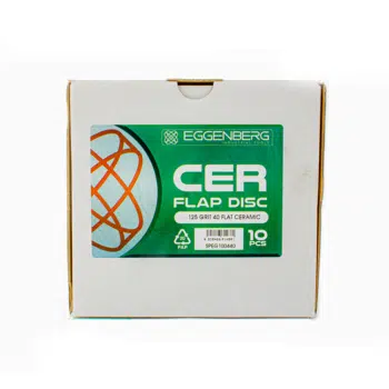 Eggenberg CER Lamellenschijf Vlak Ceramisch 125mm INOX/Alu - K40/60/80 - Afbeelding 4