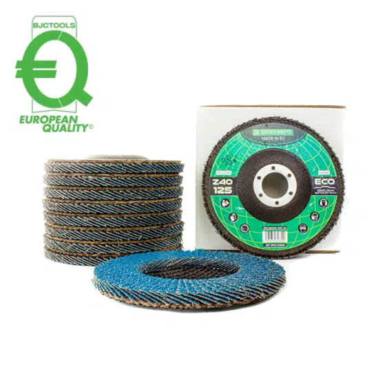 Eggenberg ECO Lamellenschijf Vlak Zirkonium 125mm INOX/Staal - K40/60/80