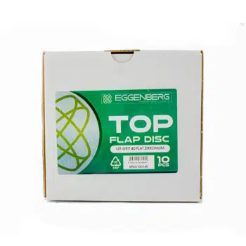 Eggenberg TOP Lamellenschijf Vlak Zirkonium 125mm INOX/Staal - K40/60/80 - Afbeelding 4