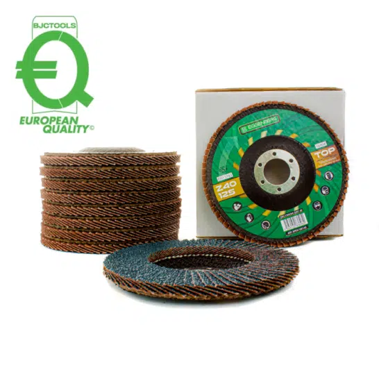 Eggenberg TOP Lamellenschijf Vlak Zirkonium 125mm INOX/Staal - K40/60/80