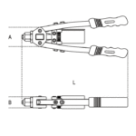 Beta 1740B330 Compacte blindklinktang 
