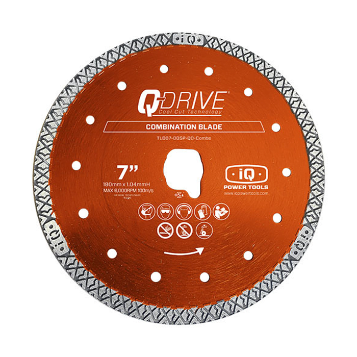 iQ Power Tools Cyclone Hard Diamantschijf ø180mm - Alle materialen