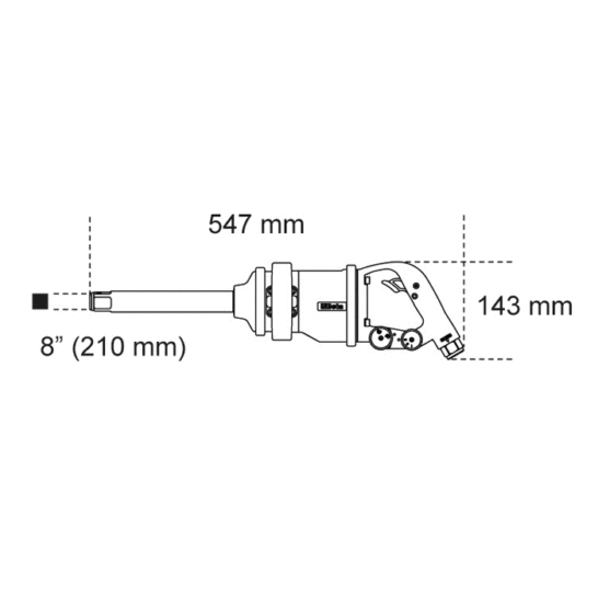 Beta 1930LH Omschakelbare slagmoersleutel 7.1 kg