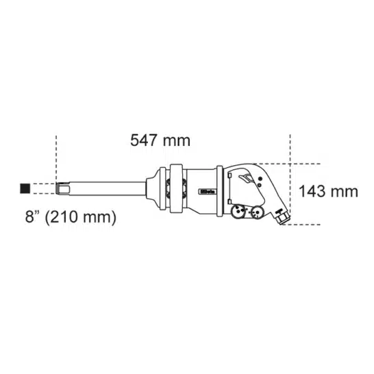 Beta 1930LH Omschakelbare slagmoersleutel 7.1 kg