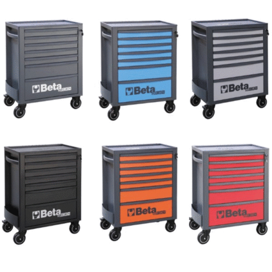Beta Gereedschapswagens met 7 laden - Diverse kleuren Beta Gereedschapswagens met 7 laden - Diverse kleuren