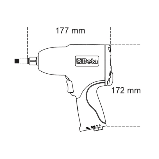 Beta 1927B Omschakelbare slagmoersleutel