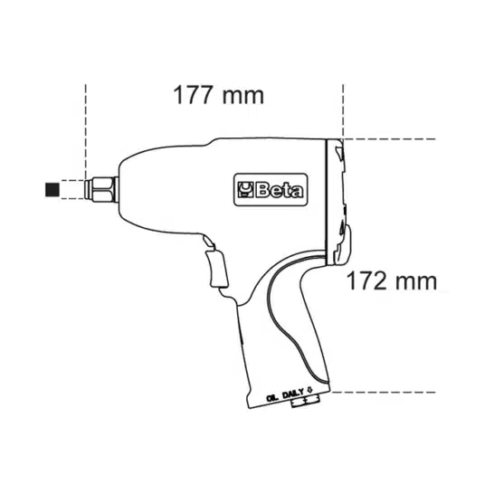 Beta 1927B Omschakelbare slagmoersleutel
