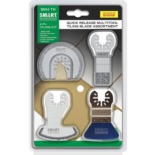 SMART Trade Multitool Tiling Kit 4 stuks SMART Trade Multitool Tiling Kit 4 stuks