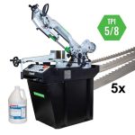 Eggenberg EBS2480FP Bandzaagmachine metaal 225mm 400V – Incl. 5 Lintzagen & Saw Master 1L