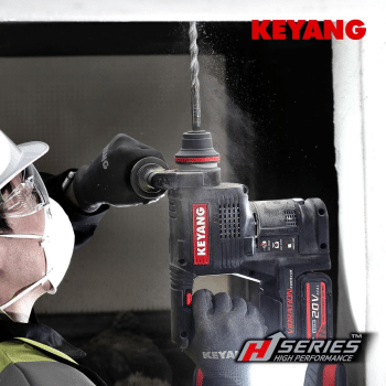 Keyang HD20BLH-24T Accu Combihamer – SDS-Plus – 18V (20V MAX) – 2x5.0Ah - Afbeelding 4