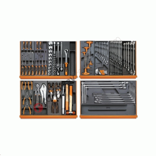 Beta 5904VA/T Assortiment van 102 gereedschappen in zachte inlegbak