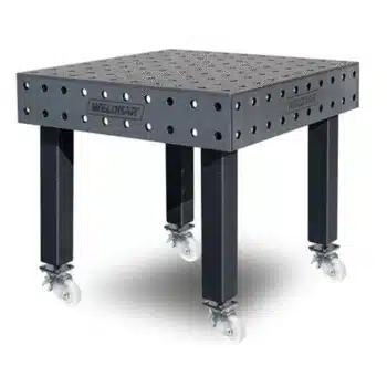 Weldkar Lastafel Ø28 1000x1000x15mm - Verrijdbaar