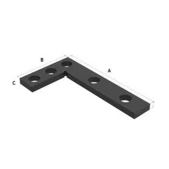 Weldkar Platte winkelhaak 275x150 mm t.b.v. Lastafels Weldkar - Afbeelding 1
