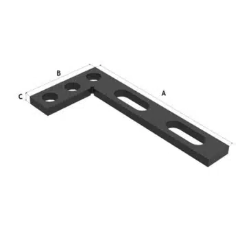 Weldkar Platte winkelhaak 320x150 mm t.b.v. Lastafels Weldkar