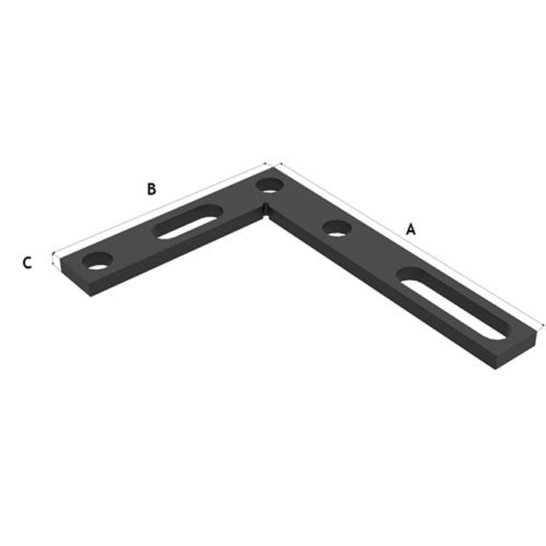 Weldkar Platte winkelhaak 350x250 mm tbv Lastafel Weldkar Weldkar Platte winkelhaak 350x250 mm tbv Lastafel Weldkar